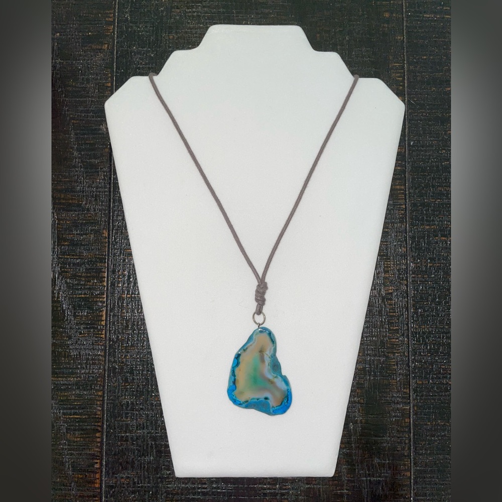 Agate Slice Necklace